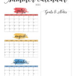 2025 Summer Calendars   27 Free Printables | Printabulls Intended For  Calendars 2025 | CalendarCrazePrint.Com