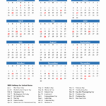 2025 United States Calendar With Holidays For 2025 Printable Calendar With Us Holidays | CalendarCrazePrint.Com