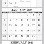 2025 Wall Calendar – 3 Month Calendar Vertical Germany | Ubuy In Large Wall Calendar 2025 Printable  | CalendarCrazePrint.Com