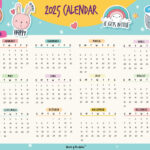 2025 Year Calendars   70 Best Printables   World Of Printables For Cute Calendar 2025 Printable | CalendarCrazePrint.Com