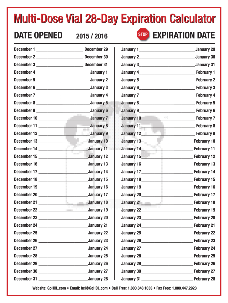 28 Day Expiration Calendar 2024: Fill Out &amp;amp; Sign Online | Dochub in Printable Multi Dose Vial 28 Day Expiration Calendar 2024 - 2025 | CalendarCrazePrint.Com