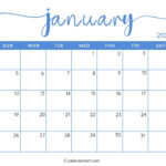 40+ Printable January 2025 Calendars | Free Pdf   Calendarkart For Printable Calendar 2025 Monday Start | CalendarCrazePrint.Com