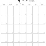 April 2025 Calendar   20 Cute & Free Printables | Saturdaygift Intended For April 2025 Calendar Printable Vertical  | CalendarCrazePrint.Com