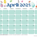 April 2025 Calendar (52 Free Pdf Printables) Regarding  Calendars 2025 | CalendarCrazePrint.Com