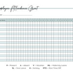 Attendance Sheets   52 Free Printables | Printabulls Within Free Printable 2025 Employee Attendance Calendar | CalendarCrazePrint.Com