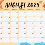 August 2025 Calendar (52 Free Pdf Printables) Inside  Calendars 2025 | CalendarCrazePrint.Com