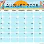 August 2025 Calendar (52 Free Pdf Printables) Throughout  Calendars 2025 | CalendarCrazePrint.Com