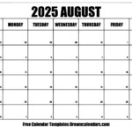 August 2025 Calendar   Free Printable With Holidays And Observances In August 2025 Calendar Printable Wiki | CalendarCrazePrint.Com