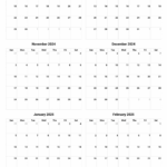 Calendar From September 2024 To June 2025 With Printable Calendar September 2024 To June 2025 | CalendarCrazePrint.Com