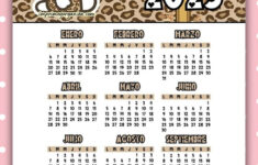 Calendario 2025 Hello Kitty Animal Print in Printable Calendar 2025 Hello Kitty  | CalendarCrazePrint.Com