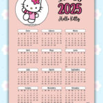 Calendario 2025 Hello Kitty For Printable Calendar 2025 Hello Kitty  | CalendarCrazePrint.Com