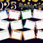 Cute 2025 Free Printable Monthly Calendars   Cassie Smallwood For Free Printable Color Calendar 2025 | CalendarCrazePrint.Com