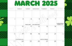 Cute 2025 Free Printable Monthly Calendars – Cassie Smallwood throughout  Calendars 2025 | CalendarCrazePrint.Com