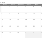 December 2025 Printable Calendar Regarding Blank December 2025 Calendar Printable | CalendarCrazePrint.Com