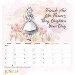 Disney Heritage Easel Desk Calendar 2025 Regarding  Calendars 2025 | CalendarCrazePrint.Com