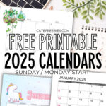 Download 2025 Printable Calendar Templates And 2025 Planners For  Calendars 2025 | CalendarCrazePrint.Com