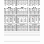 Download Blank Calendar 2025 With Space For Notes (12 Months On In 2025 12 Month Calendar On One Page Printable | CalendarCrazePrint.Com