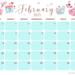 February 2025 Calendar (52 Free Pdf Printables) With Regard To  Calendars 2025 | CalendarCrazePrint.Com