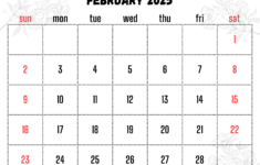 February 2025 Calendar Printable Pdf Template With Holidays in Printable Calendar For February 2025  | CalendarCrazePrint.Com