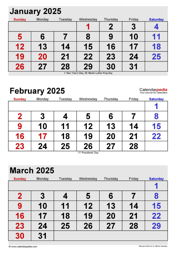 February 2025 Calendar | Templates For Word, Excel And Pdf Pertaining To  Calendars 2025 | CalendarCrazePrint.Com