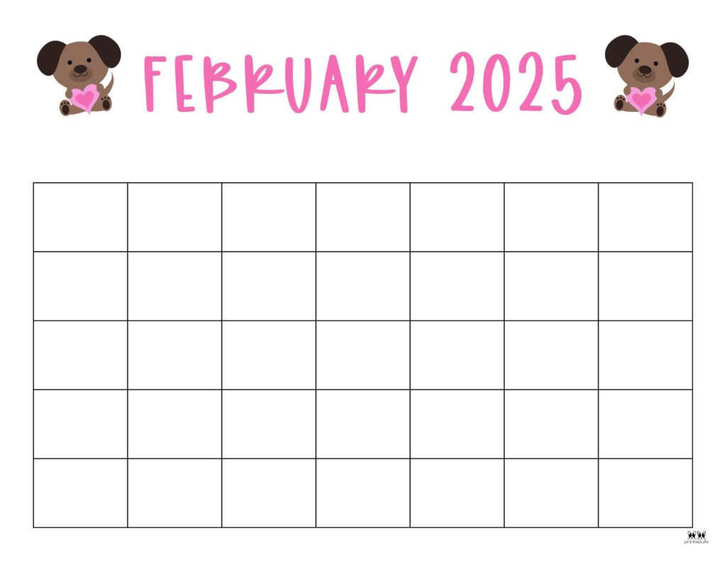 February 2025 Calendars - 107 Free Printables | Printabulls inside Calendars 2025 | CalendarCrazePrint.Com