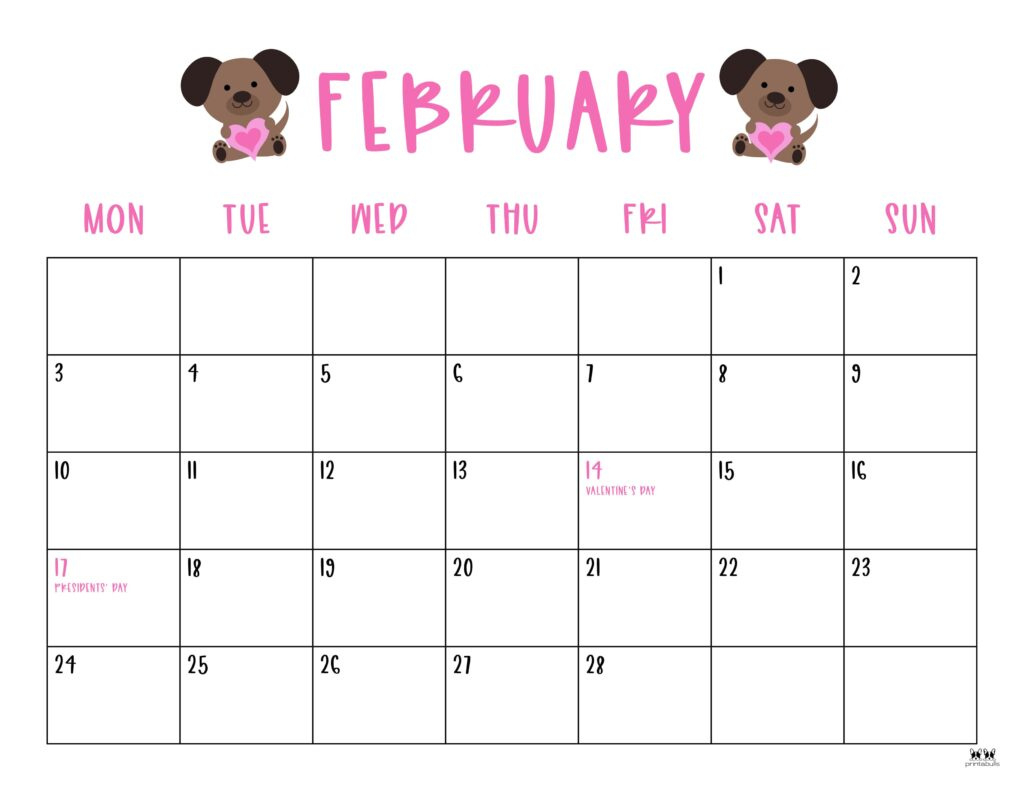 February 2025 Calendars - 107 Free Printables | Printabulls inside Calendars 2025 | CalendarCrazePrint.Com