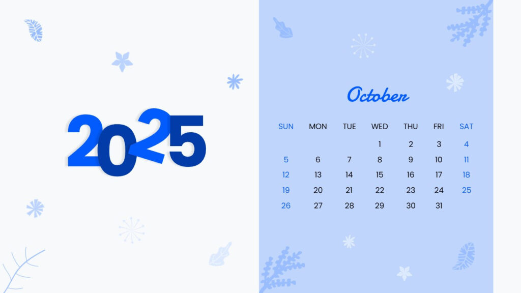 Free 2025 Calendar Template For Powerpoint And Google Slides Intended For  Calendars 2025 | CalendarCrazePrint.Com