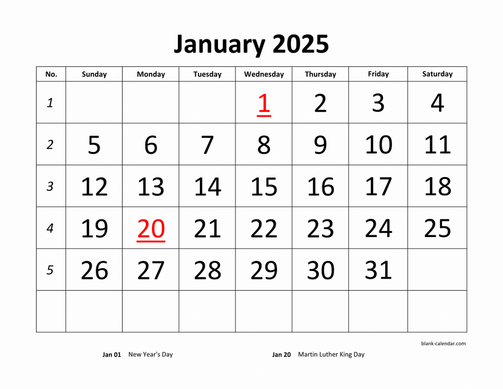 Free Download Printable Calendar 2025, Large Font Design Inside Printable Calendar 2025 Large Print | CalendarCrazePrint.Com Free Download Printable Calendar 2025, Large Font Design Inside Printable Calendar 2025 Large Print | CalendarCrazePrint.Com