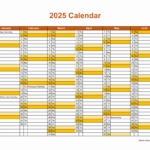 Free Download Printable Calendar 2025, Month In A Column, Half A For Half Page Calendar Printable 2025  | CalendarCrazePrint.Com