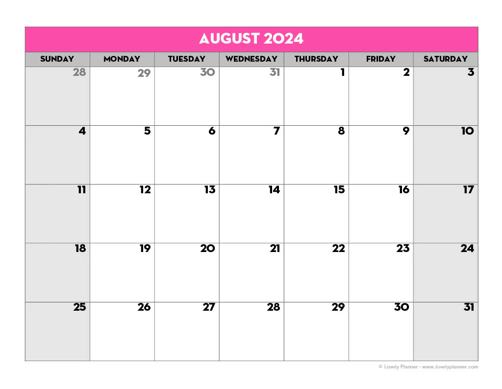 Free Printable 2024-2025 School Calendar - Lovely Planner pertaining to Calendars 2025 | CalendarCrazePrint.Com