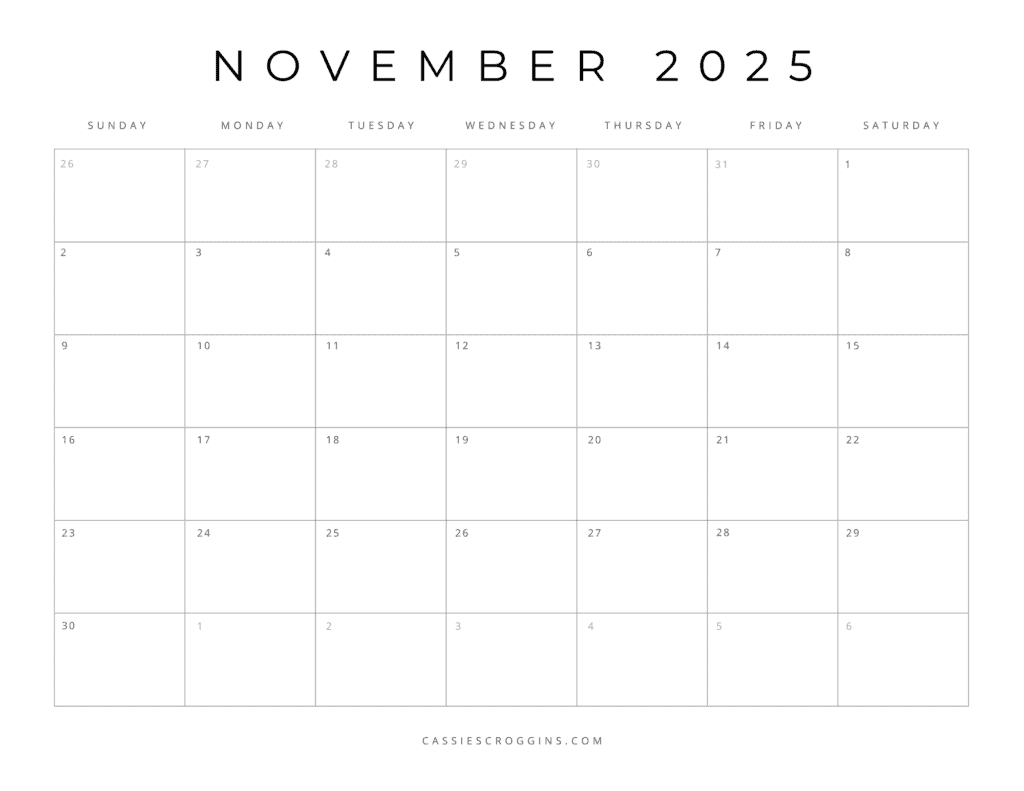 Free Printable 2025 Blank Calendar Templates (All 12 Months) regarding Free Printable Fillable 2025 Calendar Template | CalendarCrazePrint.Com