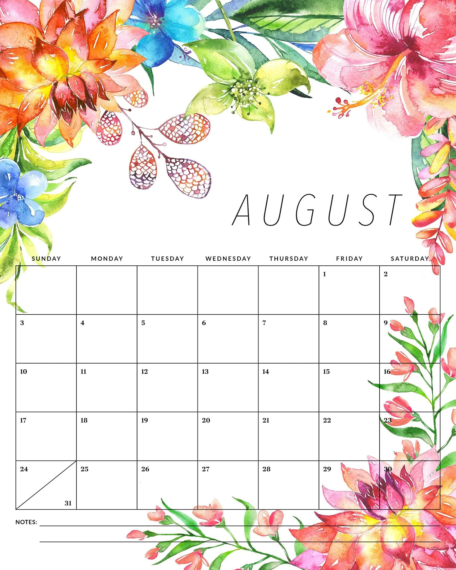 Free Printable 2025 Floral Calendar - The Cottage Market intended for Floral Printable Calendar 2025 | CalendarCrazePrint.Com