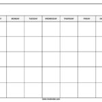 Free Printable Blank Calendar Template Within Free Printable Blank Calendar Template 2025  | CalendarCrazePrint.Com