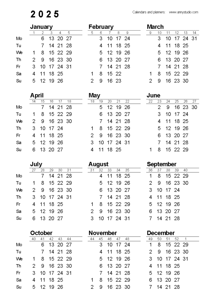 Free Printable Calendars And Planners 2025, 2026 And 2027 For  Calendars 2025 | CalendarCrazePrint.Com