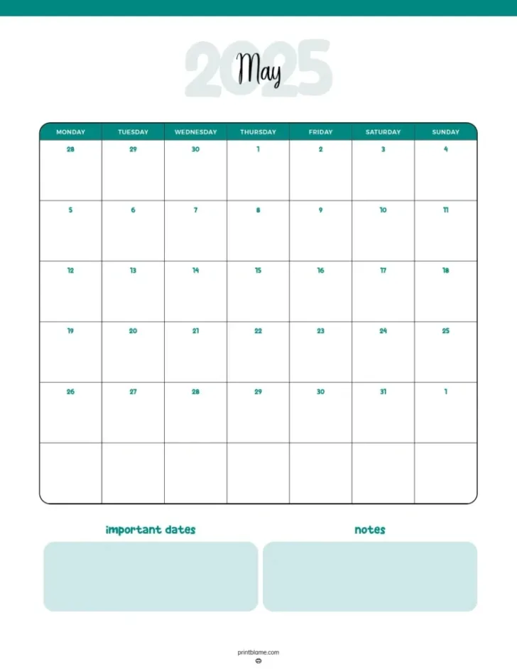 2025 Workout Calendar Printable Free | Calendars 2025