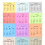 Free Printable Year At A Glance Calendar 2025   Calendarkart For  Calendars 2025 | CalendarCrazePrint.Com