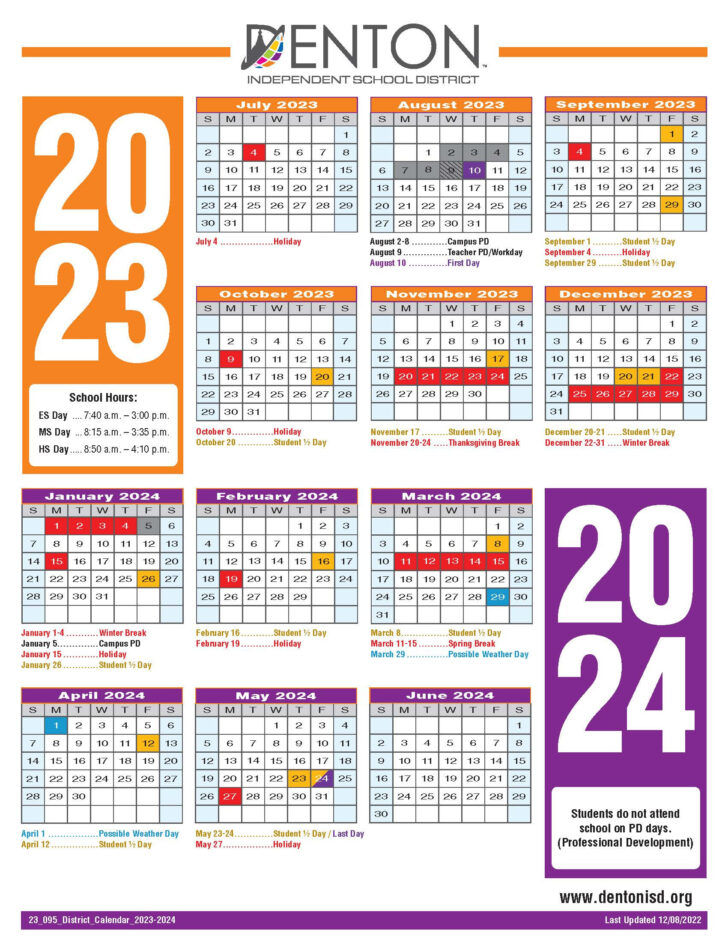 Prosper Isd 2024 – 2025 Calendar Printable | Calendars 2025