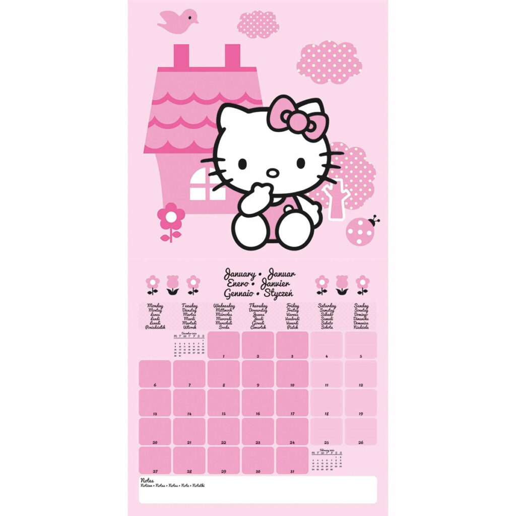 Hello Kitty Calendar 2025 Within Hello Kitty Calendar Printable 2025  | CalendarCrazePrint.Com