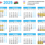 How To Maximise Annual Leave Using Uk Bank Holidays In 2025 Regarding 2025 Calendar With Bank Holidays Printable  | CalendarCrazePrint.Com