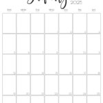 January 2025 Calendar   20 Cute & Free Printables | Saturdaygift Throughout Blank January 2025 Calendar Printable Free | CalendarCrazePrint.Com