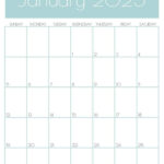 January 2025 Calendar   20 Cute & Free Printables | Saturdaygift With January 2025 Calendar Printable Vertical  | CalendarCrazePrint.Com