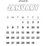 January 2025 Calendar   20 Cute & Free Printables | Saturdaygift Within  Calendars 2025 | CalendarCrazePrint.Com