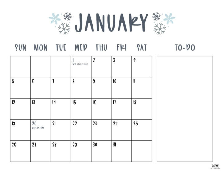 2025 Calendar Printable Free with Holidays | Calendars 2025