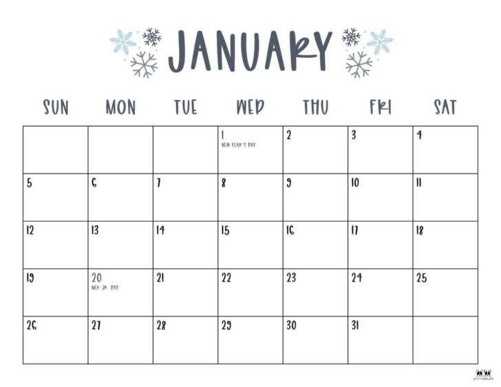 Free Printable 2025 Monthly Calendar Download | Calendars 2025