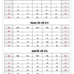 January To April 2025 Calendar Printable Pdf | Four Months Calendar For Feb March April 2025 Calendar Printable  | CalendarCrazePrint.Com