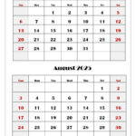 July And August 2025 Calendar Printable Pdf | Two Months Calendar Intended For  Calendars 2025 | CalendarCrazePrint.Com