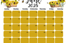 June 2025 Calendar (52 Free Pdf Printables) inside Printable Calendar June 2025 Free  | CalendarCrazePrint.Com