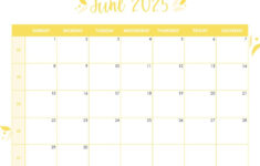 June 2025 Calendars – 107 Free Printables | Printabulls in  Calendars 2025 | CalendarCrazePrint.Com