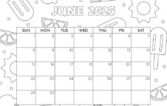 June 2025 Calendars – 107 Free Printables | Printabulls pertaining to Free Printable June 2025 Calendar | CalendarCrazePrint.Com