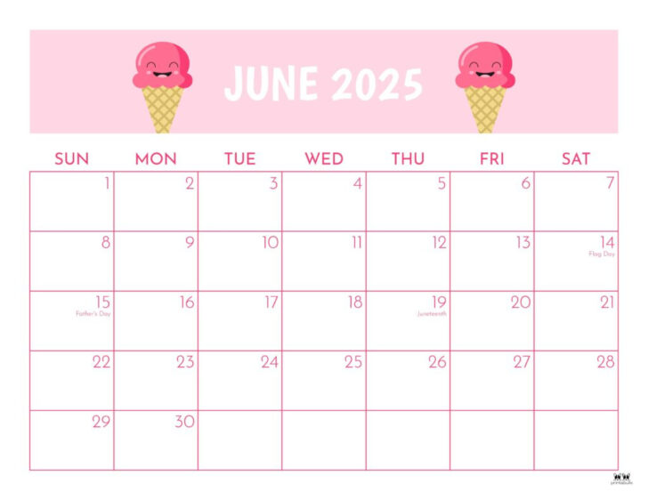 Free Printable Calendar For June 2025 | Calendars 2025